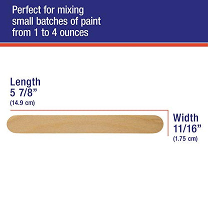 TCP Global Wood Paint and Epoxy Resin Mixing Sticks - 50 Pack