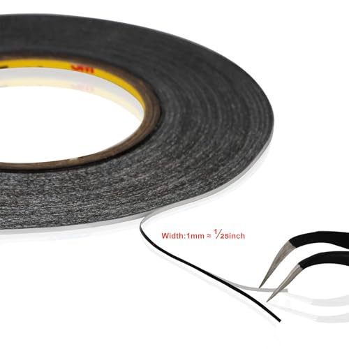 Kaisiking 1mm x 50M LCD Repair Tape, Thin Double Sided Tape - size: 1pc 1mm