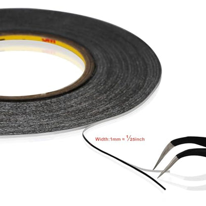 Kaisiking 1mm x 50M LCD Repair Tape, Thin Double Sided Tape - size: 1pc 1mm