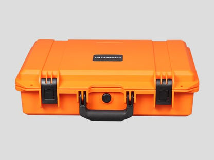 IP67 Waterproof Protective Hard Case with Custom Foam Insert, 18", Orange - color: Orange