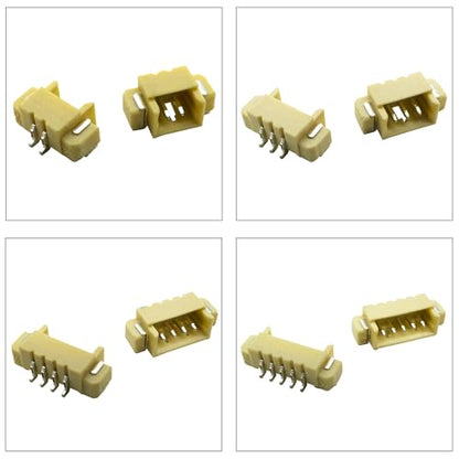 Compatible with Molex 1.25mm Pitch PicoBlade PCB Header Right-Angle Surface Mount 2 3 4 5 6 7 8 9 10 12 Circuits (TC-MX-1.25mm-SMT-RA) - size: Surface Mount-Right-Angle