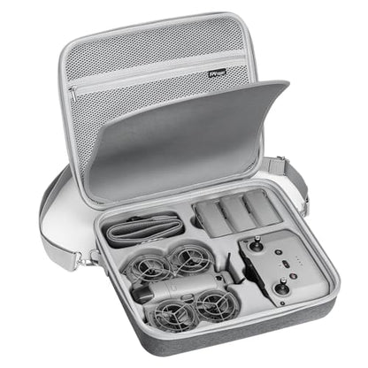 FPVtosky Neo 2 Carrying Case, Portable Nylon Protective Bag for DJI Neo 2 Fly More Combo, Compatible with RC-N3 Remote Controller Accessories [Case Only]