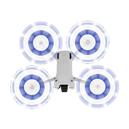 8pcs Propellers for DJI Mini 3 Pro Drone 6030F Prop Accessories Less Lower Noise Reduction Quick Release Propeller (Blue and White 8) - size: blue and white 8