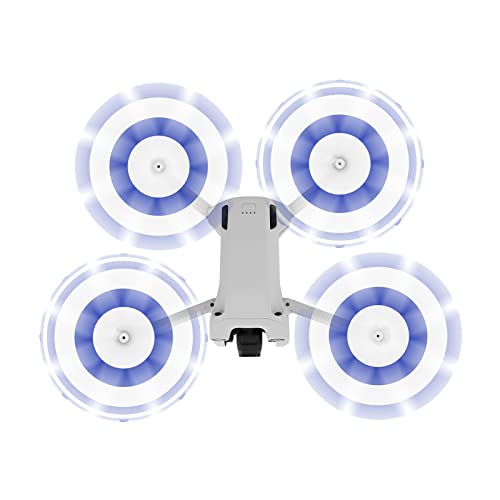 8pcs Propellers for DJI Mini 3 Pro Drone 6030F Prop Accessories Less Lower Noise Reduction Quick Release Propeller (Blue and White 8) - size: blue and white 8