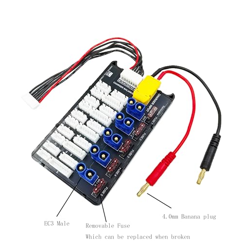 EC3 Parallel Charging Board 2S-6S Lipo Battery Balance Charge Board Expansion Board for RC Drone Helicopter Battery Charger