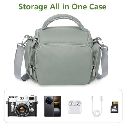 Ainiv DSLR Camera Bag, Large Waterproof Anti-Shock SLR Camera Case, Grey - color: Grey