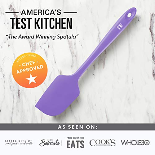DI ORO Large Silicone Spatula - 600F Heat Resistant, Lavender - color: Lavender