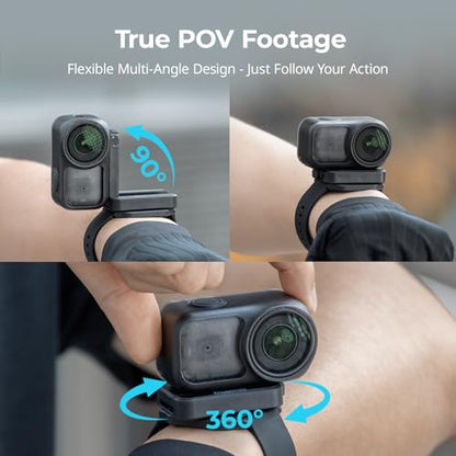 SMALLRIG POV Wrist Strap Only for DJI Osmo Nano/Action 6, with Multi-Angle Flexibility, Quick Release for Horizontal/Vertical Switch, Adjustable & Secure Wristband - 5763 - style: POV Wrist Strap - 5763