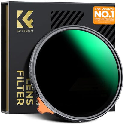 K&F CONCEPT 72mm Side Lever Variable ND Lens Filter ND2-400 (1-9 Stops) - size: 72mm