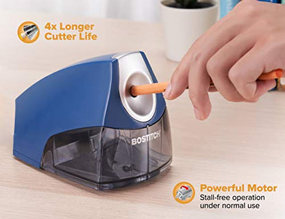 Bostitch Electric Pencil Sharpener for Classroom and Desk, Dark Blue - color: Dark Blue (Pack of 1)