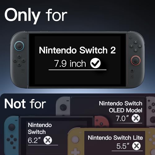 JETech Slim Dockable Case for Nintendo Switch 2, Light Purple - color: Light Purple