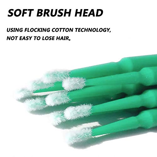 100 Pack Phone Charge Port Cleaning Tool kit,Bendable Mini Soft Round Brushes Cleaner Compatible with iPhone 11 Pro Speaker Tablet Camera Laptop Computer Smartphone - color: Green