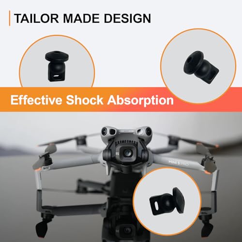 Replacement Gimbal Shock Rubber Damper for DJI Mini 5 Pro Gimbal Camera Shock Absorber Spare Parts Drone Body Accessories(5 Pcs)