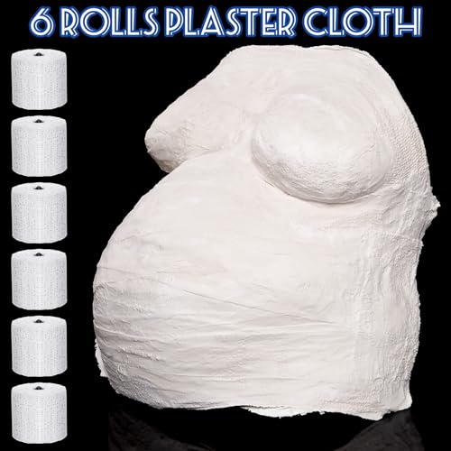 Heentan 6 Rolls Plaster Bandages Strips for Belly Cast Art,2 X 180 Inches - size: 2 x 180 Inch