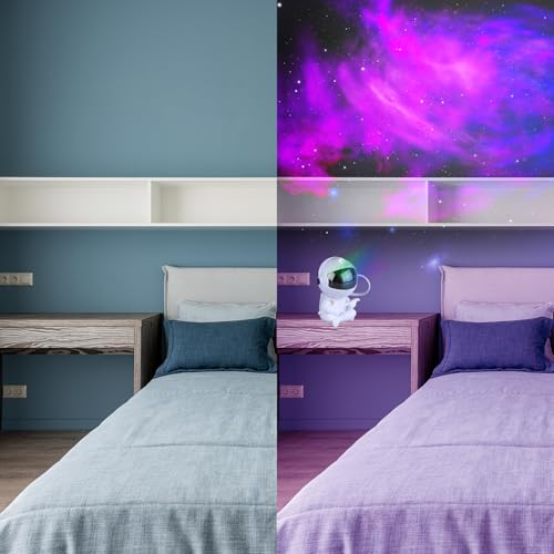 YXQUA Astronaut Galaxy Star Projector for Kids, White Guitar - color: White Guitar