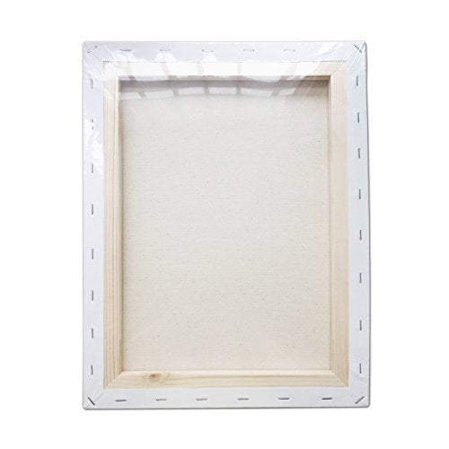 LWR CRAFTS Stretched Canvas 12" X 16" Pack of 6 - size: 12"x16"x6