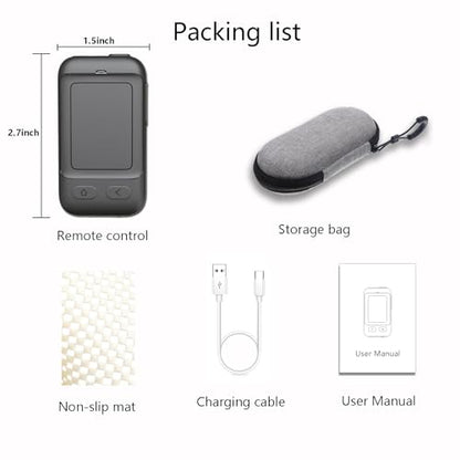 Phone Remote with Touchpad for TikTok, Bluetooth Page Turner for Kindle App, Mini Mouse for iPhone, iPad, Android Devices. Cellphone Camera Photo/Video Remote Control, Carrying Case Included