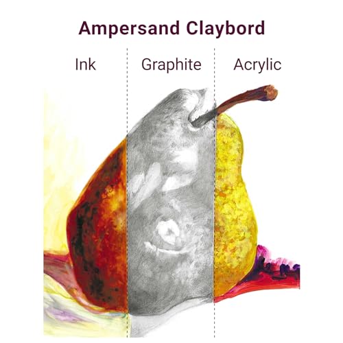 Ampersand Claybord | 3.5x3.5-4pk | 1/8" Flat|Ink & Acrylic Painting Panel