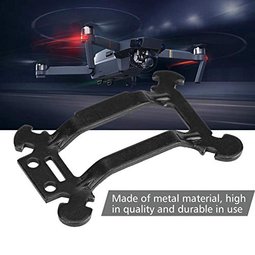FOSA Gimbal Damping Board, Lightweight Metal Camera Shock Bracket Hanging Plate with Matched Screws for Pro Drone Replacement Accessories Black 4x2.7cm