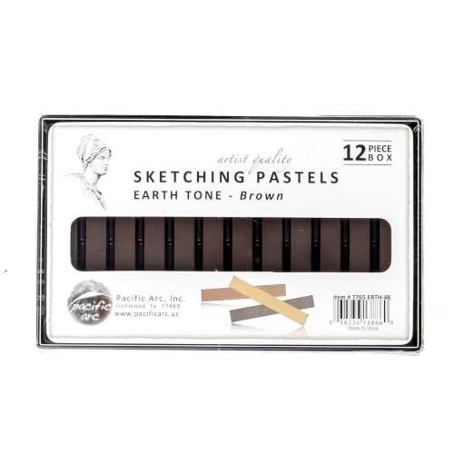 Pacific Arc - Sketching Pastel Set, 12-piece – Brown 48 - color: Brown 48