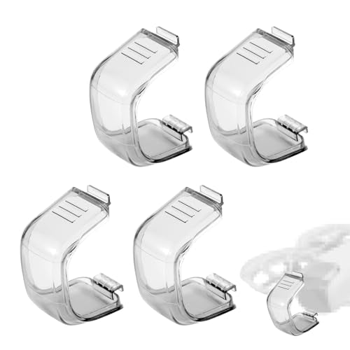 4pcs Lens Cover for DJI NEO, Anti-Scratch Gimbal Protector Cover Dustproof Protective Lens Case Accessories Compatible with DJI Neo (Transparent Black)