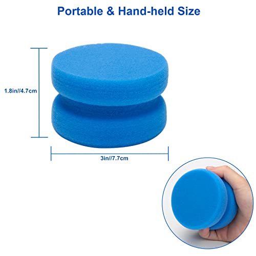 Boyistar Paint Sponge Blue 6Pcs, Detail Painting Sponge Double-Side - color: 6 Blue