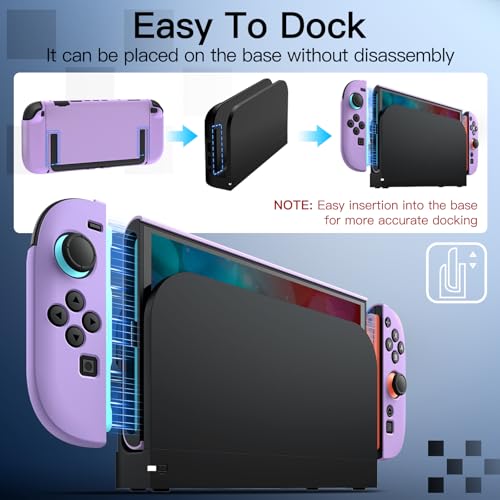 JETech Slim Dockable Case for Nintendo Switch 2, Light Purple - color: Light Purple