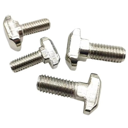 M5 x 25mm Metric Thread T Slot,Drop-in Stud Sliding T-Bolt,Hammer Head Bolt,T Screw Stud for 2020 Series Standard 6mm T-Slot Aluminum Extrusion Profile,Carbon Steel Nickel Plated (20-Series,20 Pcs) - size: 20-M5x25mm（20 Pcs）