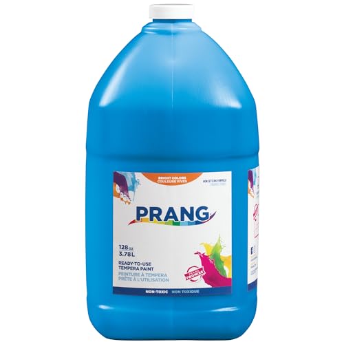 Prang Ready-to-Use Tempera Paint, Turquoise, 1 Gal., 1 Count - color: Turquoise Blue, size: 1 Count (Pack of 1)