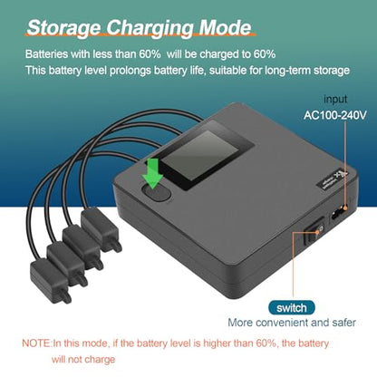 Display Battery Charger for DJI Avata 2,Full and Storage Charge