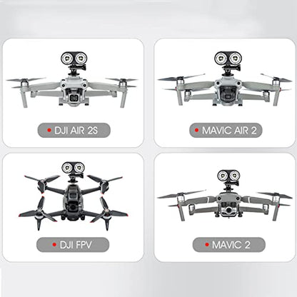 Drone Lights, Drone Accessories, Universal 4 Modes Drone Owl Searchlight for Night Flying, Fishing, Bait Release, Payload Delivery