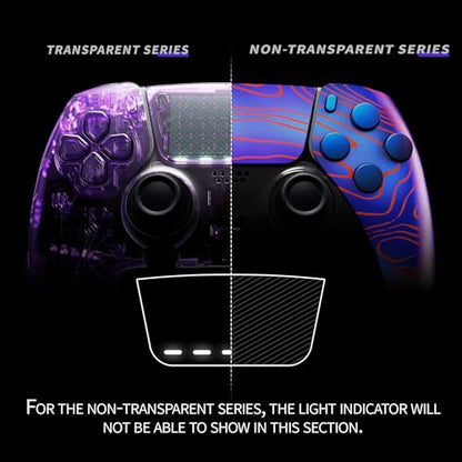 eXtremeRate Full Set Shell with Buttons Touchpad Cover Compatible with p s 5 Edge Controller, Damascuscamo Replacement Decorative Trim Shell Front Back Plates Compatible with p s 5 Edge Controller - color: Damascuscamo