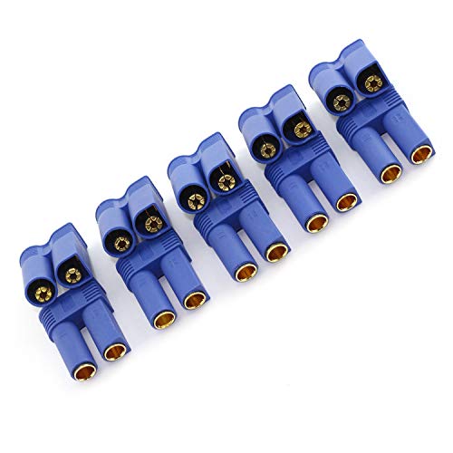 DGZZI 5Pairs EC5 Battery Connector Plugs Male and Female Gold Bullet Banana Plug Sets