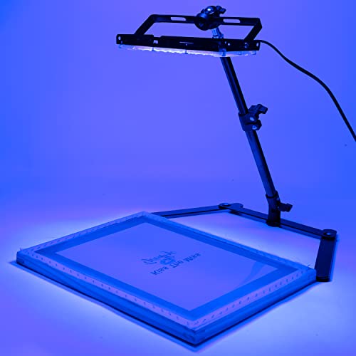 Caydo 36 Pieces Screen Printing Kit Includes 50W LED UV Exposure Screen Printing Light, 4 Sizes Silk Screen Printing Frame, Instructions, 5 Sheets A4 Inkjet Film for Screen Printing