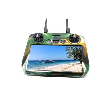 Scratch-Proof Silicone Case & PU Lanyard for DJI RC 2 Remote Controller