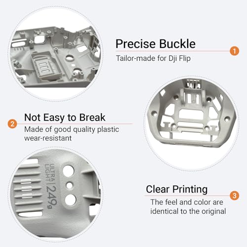 Replacement For Dji Flip Bottom Shell Repair Parts Drone Frame Accessories Flip Body Bottom Shell Attachment (Without Screws)