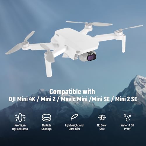 NEEWER 6 Pack ND Filter Set Compatible with DJI Mini 4K/2/Mavic/SE/2 SE - size: Mini 4K, style: CPL/UV/ND Filter Set