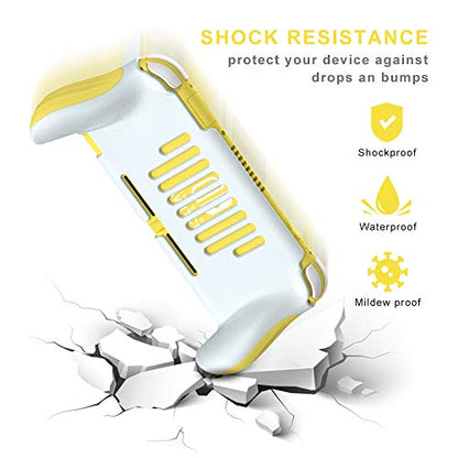 Grip Case for Nintendo Switch Lite,Hand Grips Handles Ergonomic Protective Case,Accessories Compatible with Nintendo Switch Lite (Yellow) - color: Yellow