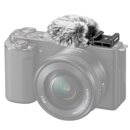NEEWER Cold Shoe Wind Muff for ZV Series Vlog Cameras, CA133, Black - style: CA133 Black