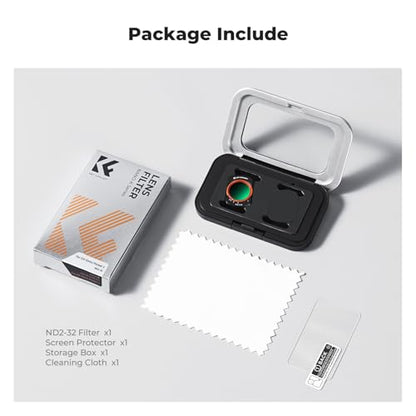 K&F CONCEPT Magnetic VND2-32 Filter Compatible with DJI Osmo Pocket 4/3 - style: ND2-32
