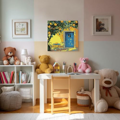 Gemozaic Lemon Tree Paint by Numbers Kit for Adults with Frame and Easel - color: BKH2151