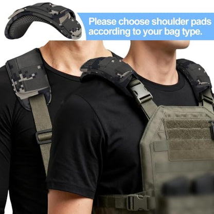 ZINMARK Professional Tactical Vest Shoulder Pad,Backpack Pad,Camouflage（II） - color: Camouflage-gray