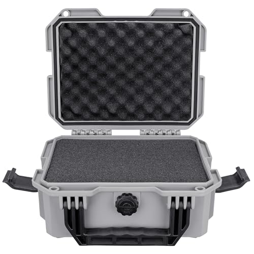 Eylar 11.8" Intact Series Compact Hard Camera Case, Lightweight and Durable Stacker Design with Foam (Gray) - color: Gray