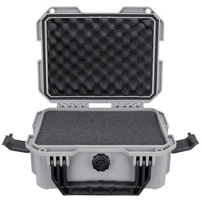 Eylar 11.8" Intact Series Compact Hard Camera Case, Lightweight and Durable Stacker Design with Foam (Gray) - color: Gray