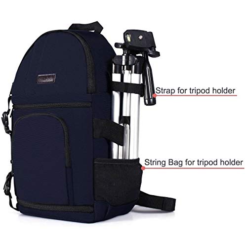 MOSISO Camera Sling Bag, Photography Shoulder Bag Compact Camera Backpack - color: Navy Blue