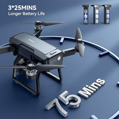 Bwine F7GB2 Pro 4k 3-Axis Gimbal Drone + 65W 3-Port Fast Charging Blocks, Universal Travel Adapter Kit
