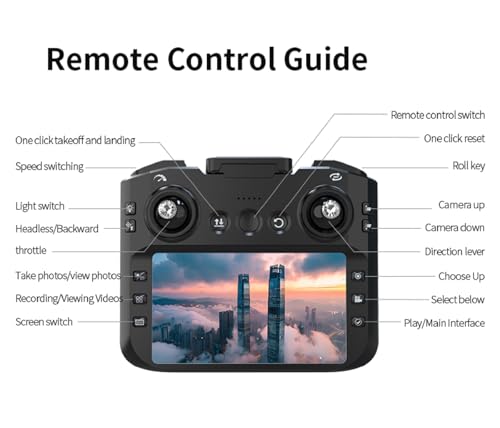 K200 Big Brushless Motor Drone, Screen Controlle, Two-batteries. - color: 2 batteries - Black