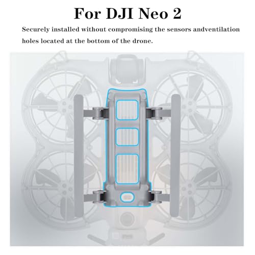 Foldable Extended Landing Gear for DJI NEO 2 Accessories, Upgraded Landing Legs Kit with Quick Release, Drone Protector Stabilizer for DJI NEO 2 More Combo
