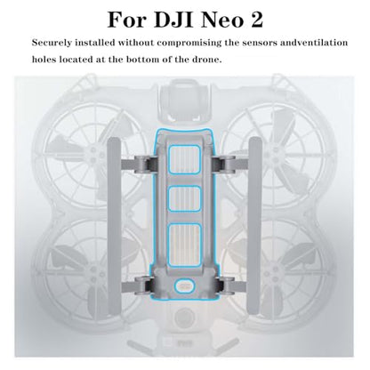 Foldable Extended Landing Gear for DJI NEO 2 Accessories, Upgraded Landing Legs Kit with Quick Release, Drone Protector Stabilizer for DJI NEO 2 More Combo