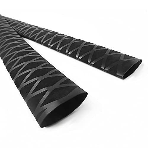 X-Tube Heat Shrink Wrap Tubing 39"&64" Lengths for Rod Grips-5 Color 14 Sizes - color: Black